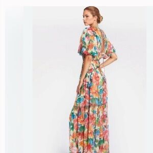 Floral Multicolor Maxi Dress